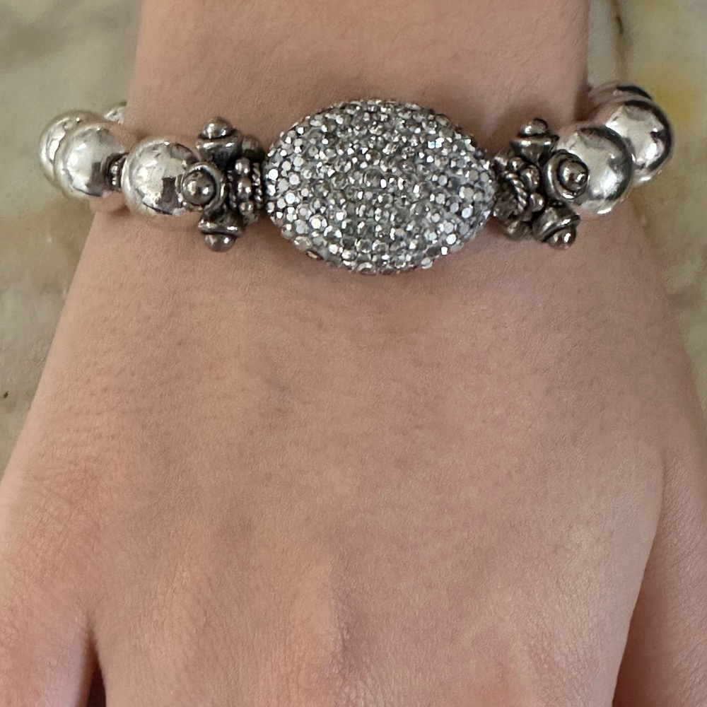 Sterling Silver Crystal Bracelet